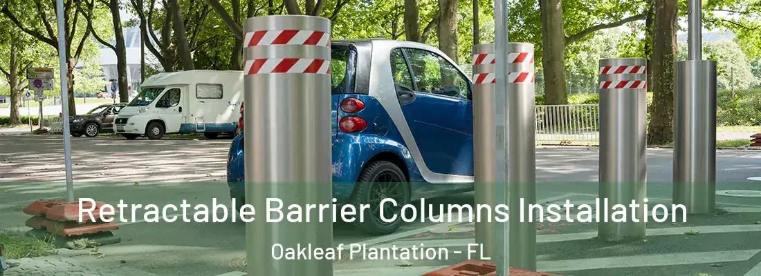 Retractable Barrier Columns Installation Oakleaf Plantation - FL